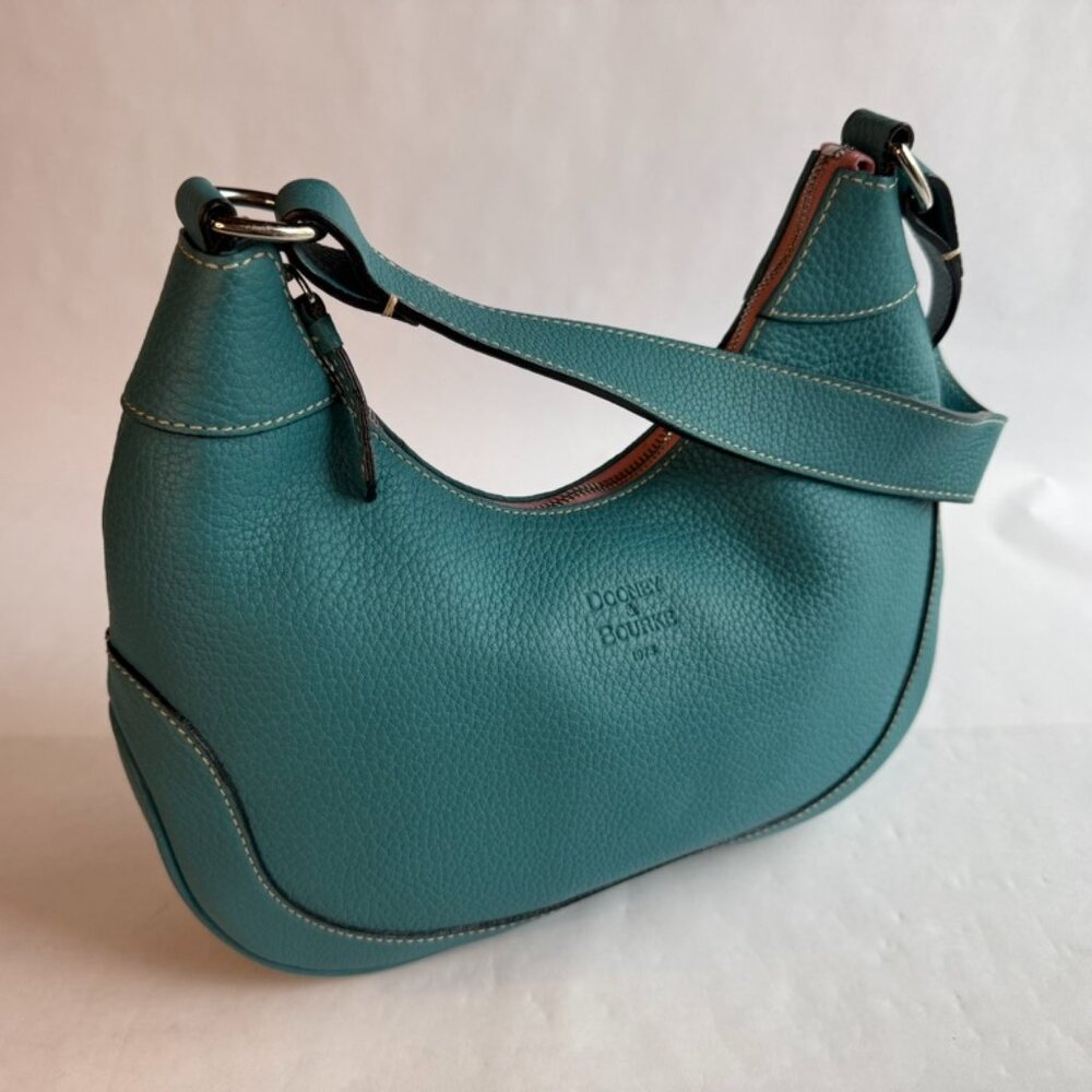 Dooney & Bourke Blue-Green Leather Shoulder Bag